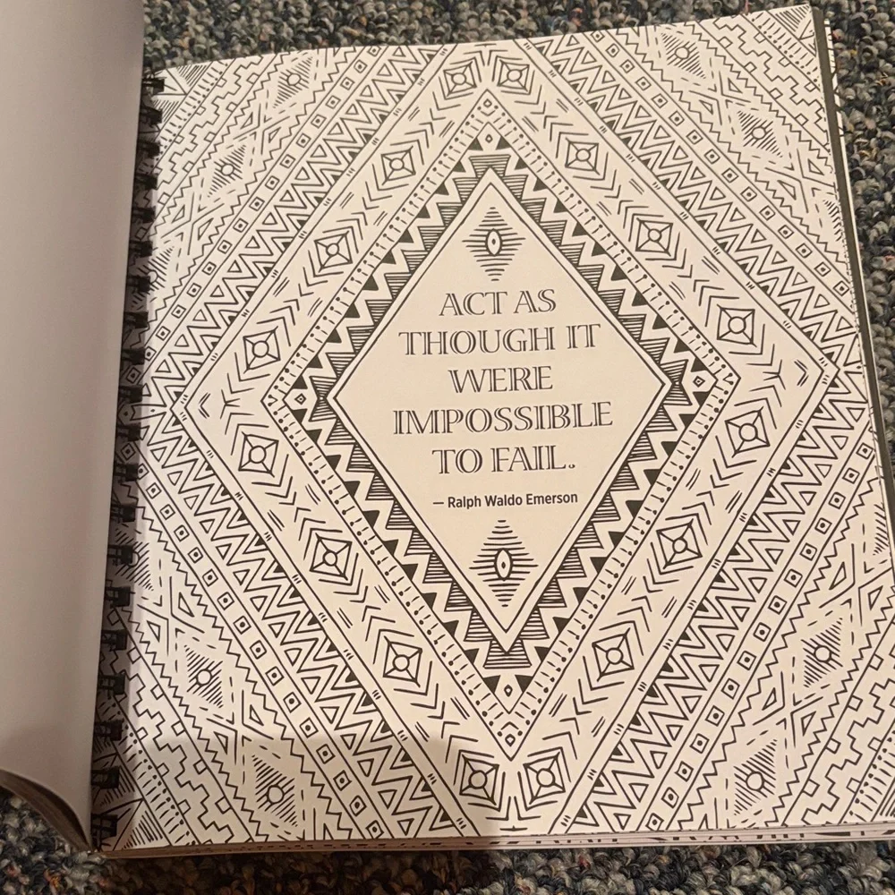 Inspirational Coloring Book - Multicolor - Picture 6 of 8